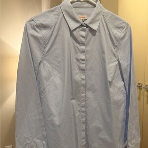 Cuyana Light Blue Striped Dress Shirt